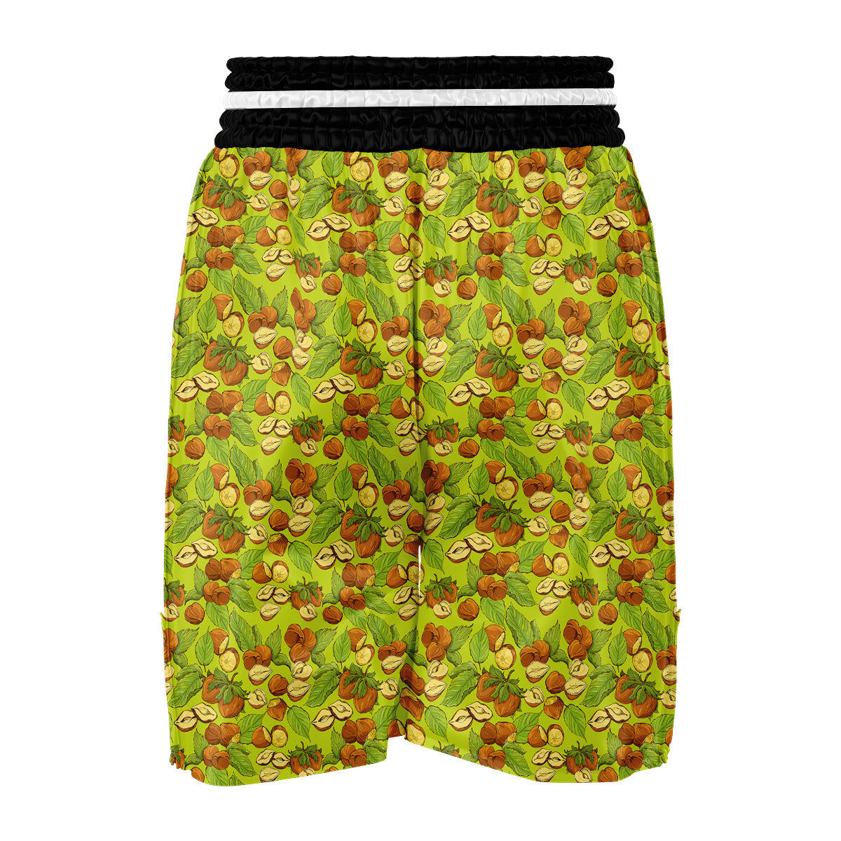 Green Hazelnuts Print Pattern Boxing Shorts-grizzshop