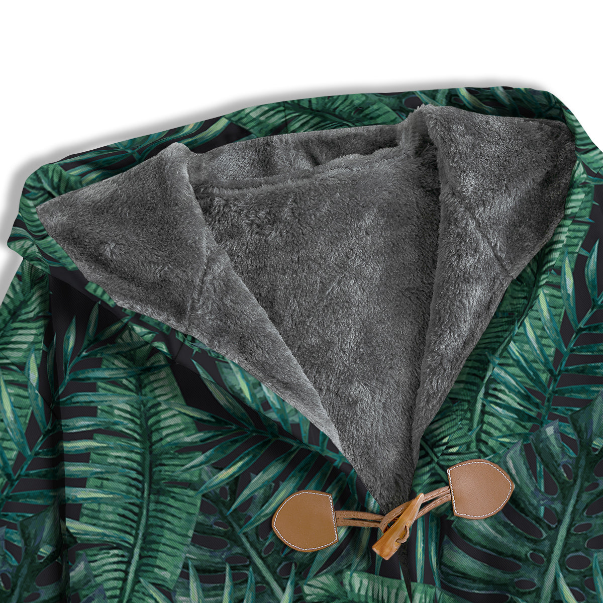 Green Leaf Tropical Print Pattern Men's Windbreaker Jacket-grizzshop