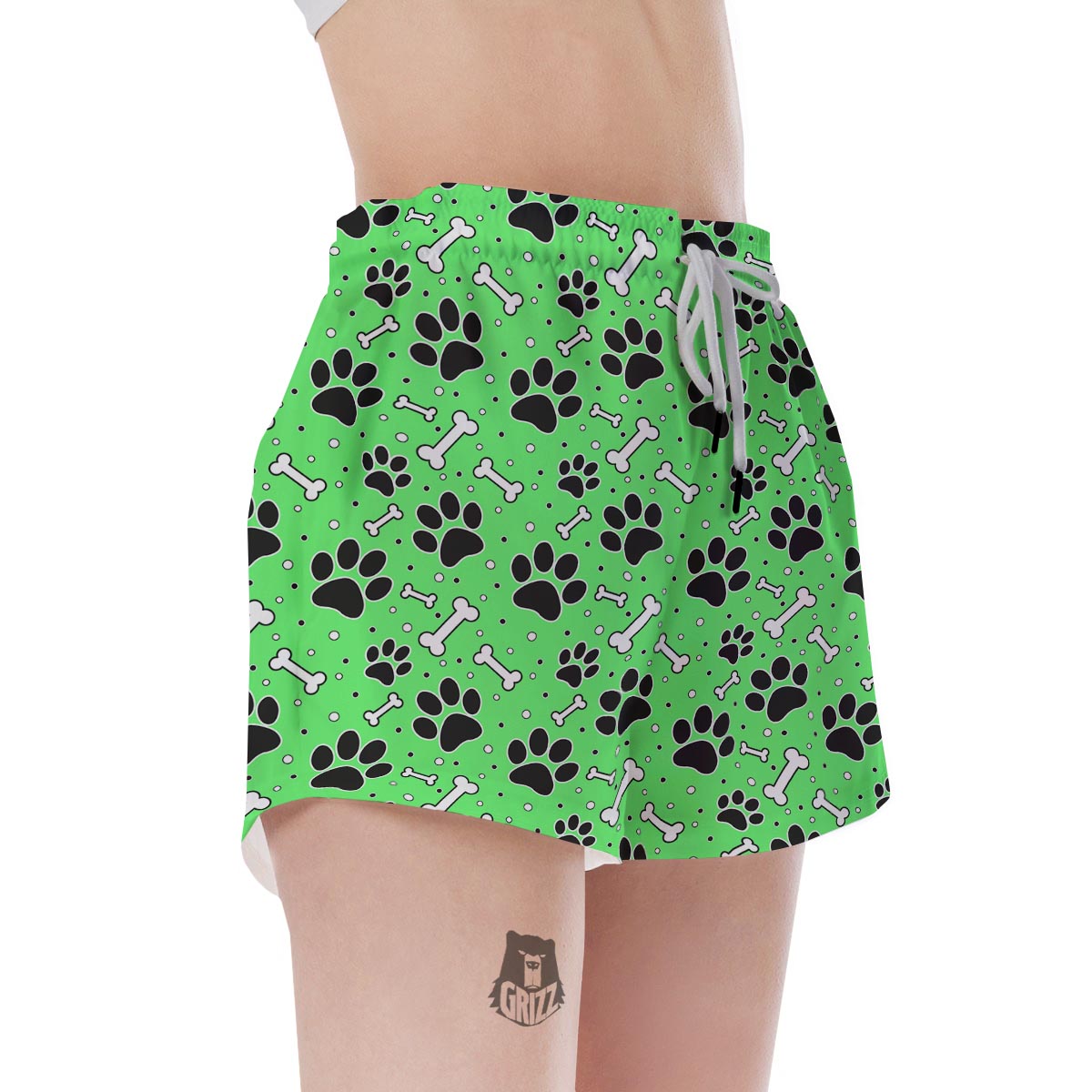 Green Paw Women's Shorts-grizzshop