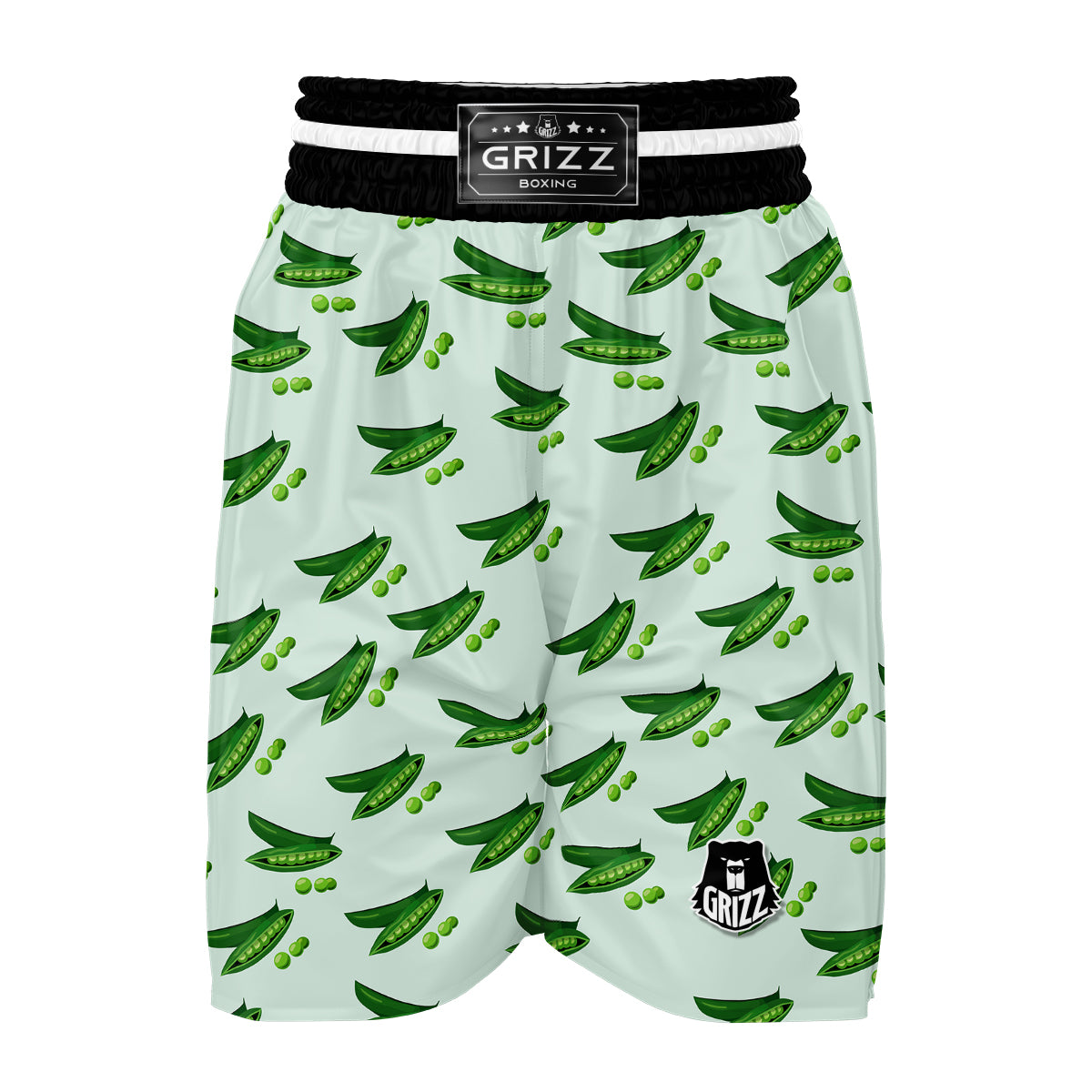 Green Peas Print Pattern Boxing Shorts-grizzshop