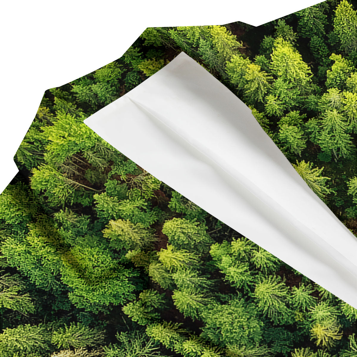 Green Pine Summer Forest Print Men's Blazer-grizzshop