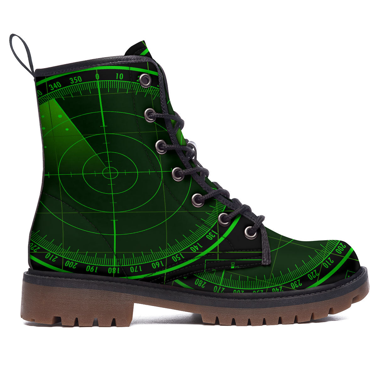 Green Radar Screen Print Work Boots-grizzshop