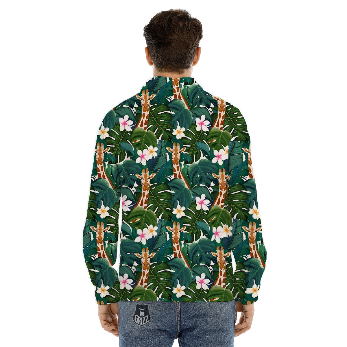 Green Red And Yellow Line Stewart Print Pattern Men's Dress Shirts-grizzshop