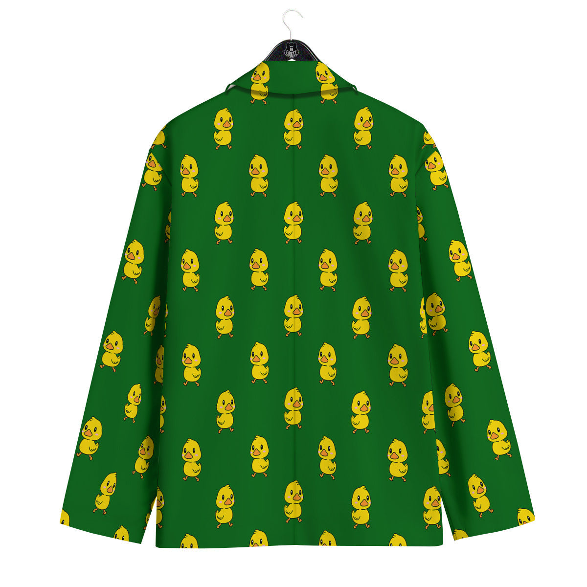 Green Rubber Duck Print Pattern Men's Sport Coat-grizzshop