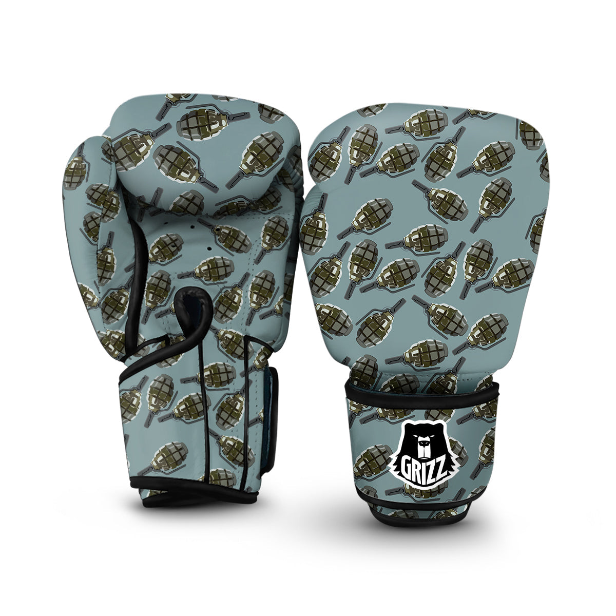 Dark Green Tattersall Print Pattern Boxing Gloves