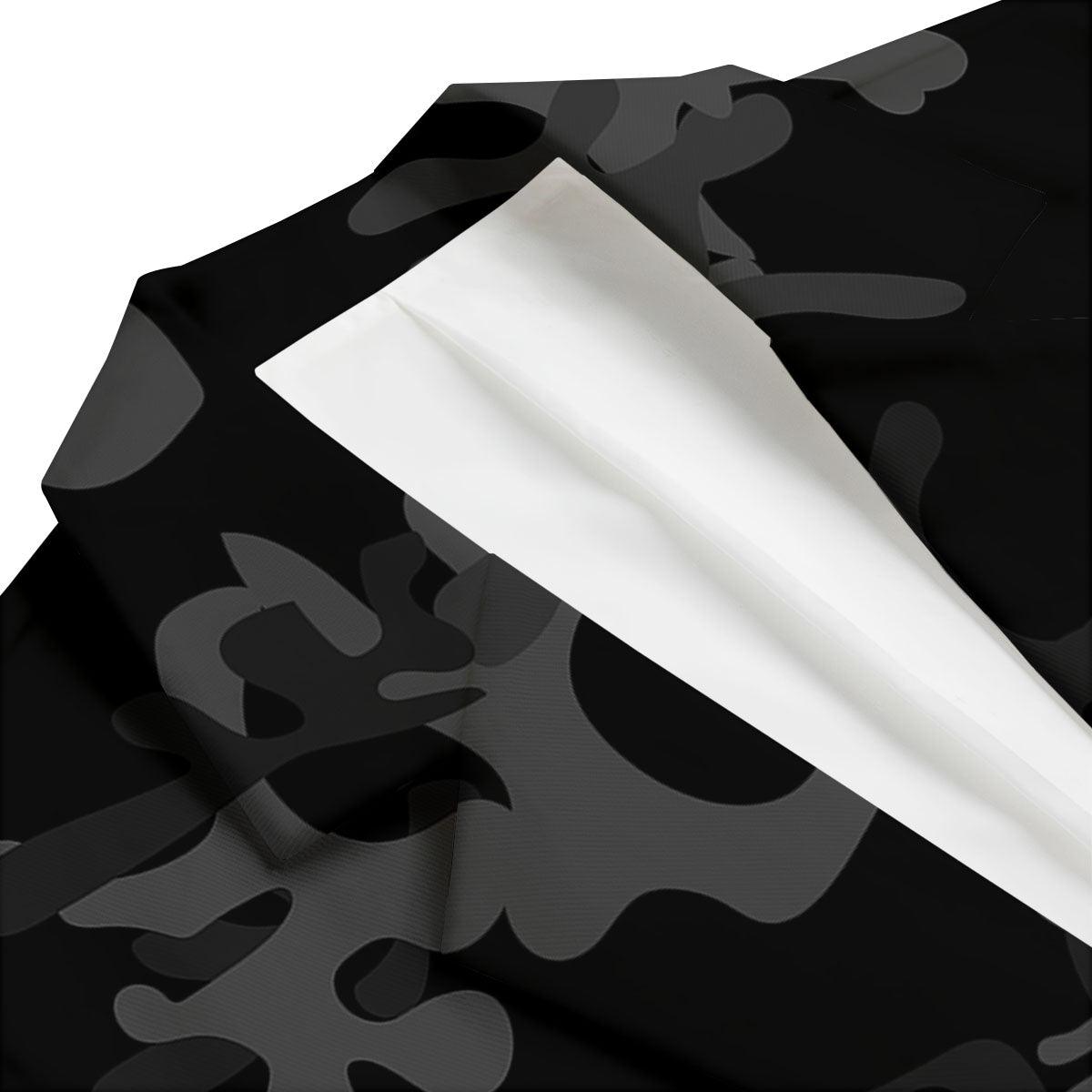 Grey Digital Camo Black Print Pattern Men's Blazer-grizzshop