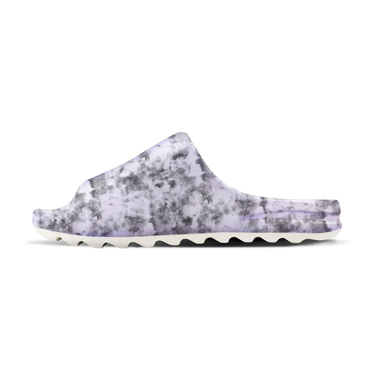 Grey Smoke Marble Print Pattern Sandals-grizzshop