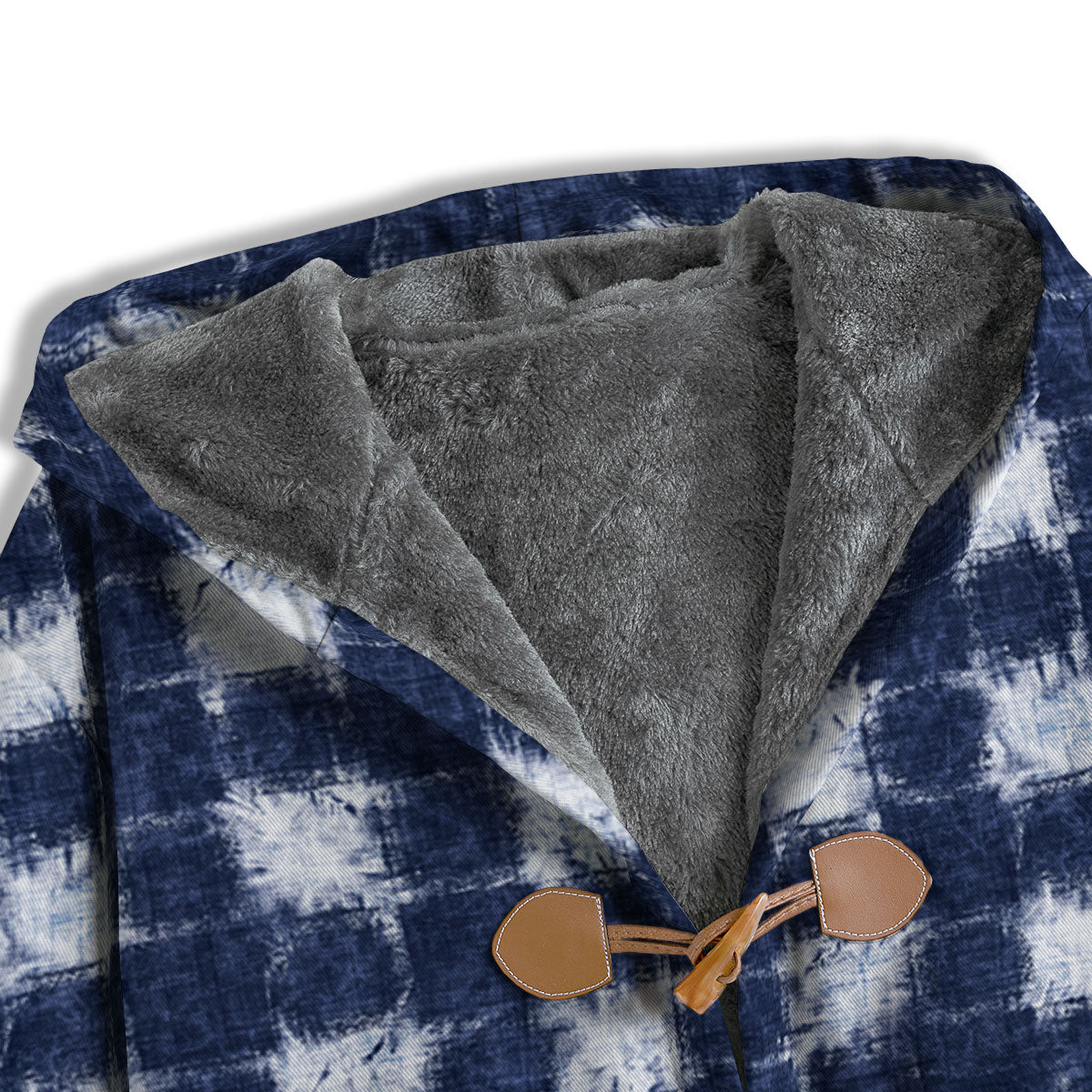 Grid Shibori Print Pattern Men's Windbreaker Jacket-grizzshop