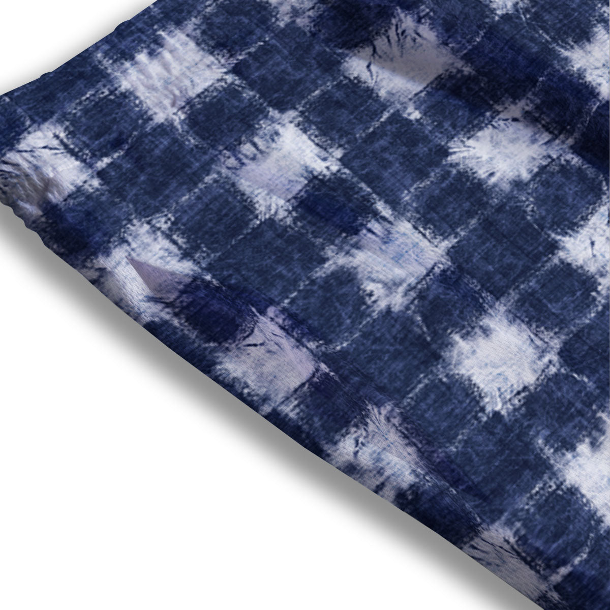 Grid Shibori Print Pattern Mesh Shorts