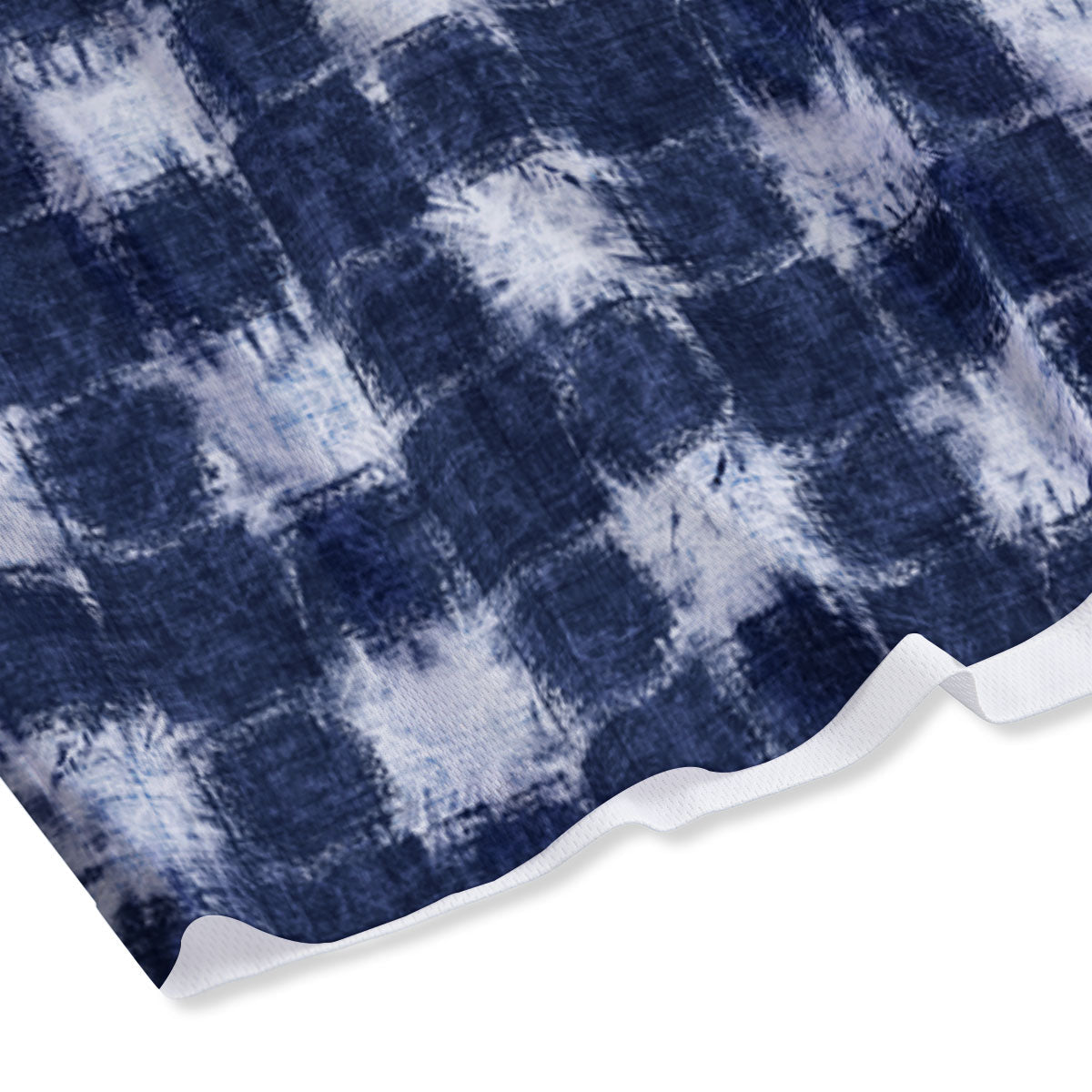 Grid Shibori Print Pattern Mesh Shorts