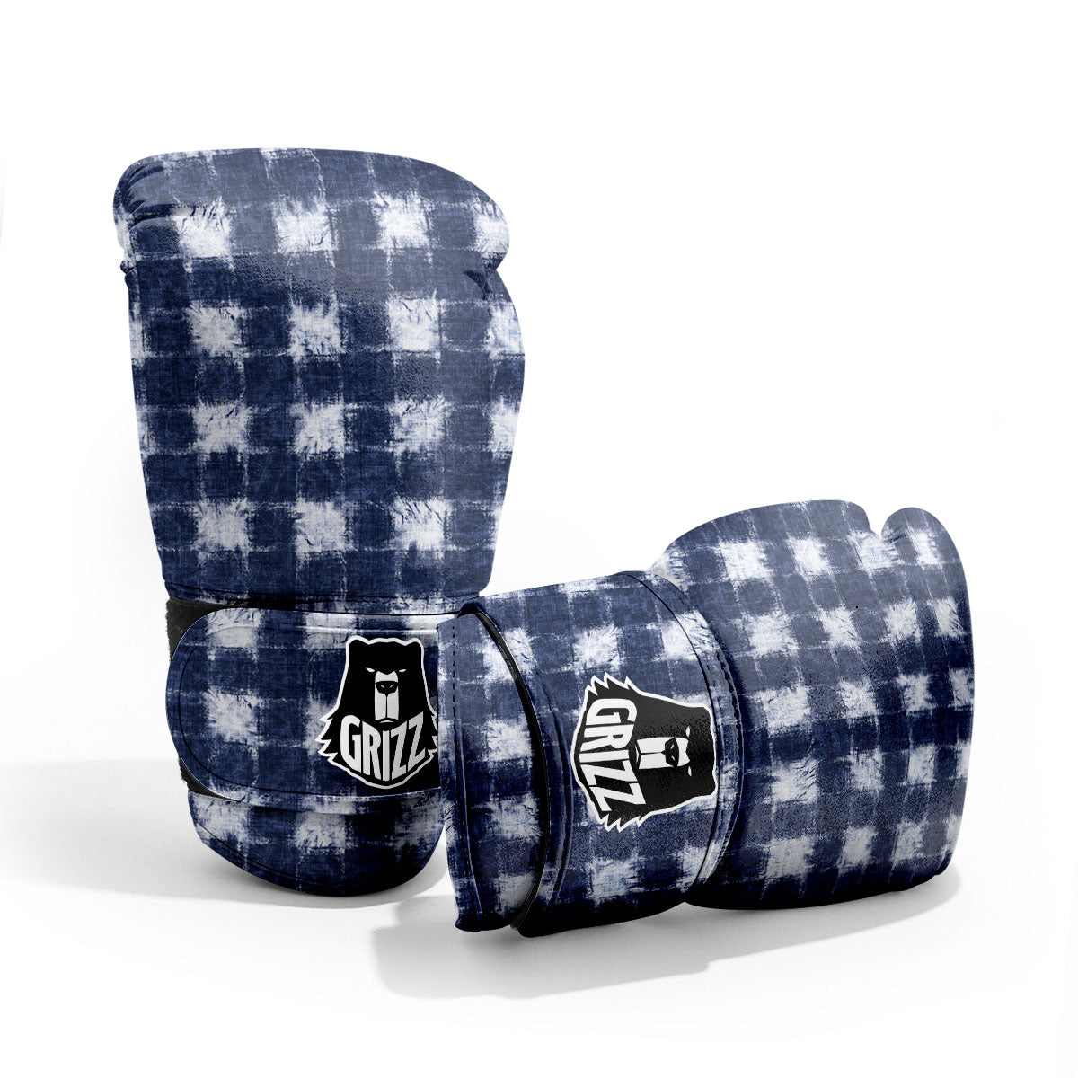 Grid Shibori Print Pattern Pro Boxing Glove