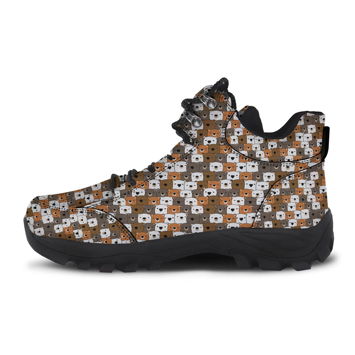 Grizzly Bear Cute Baby Print Pattern Hiking Shoes-grizzshop