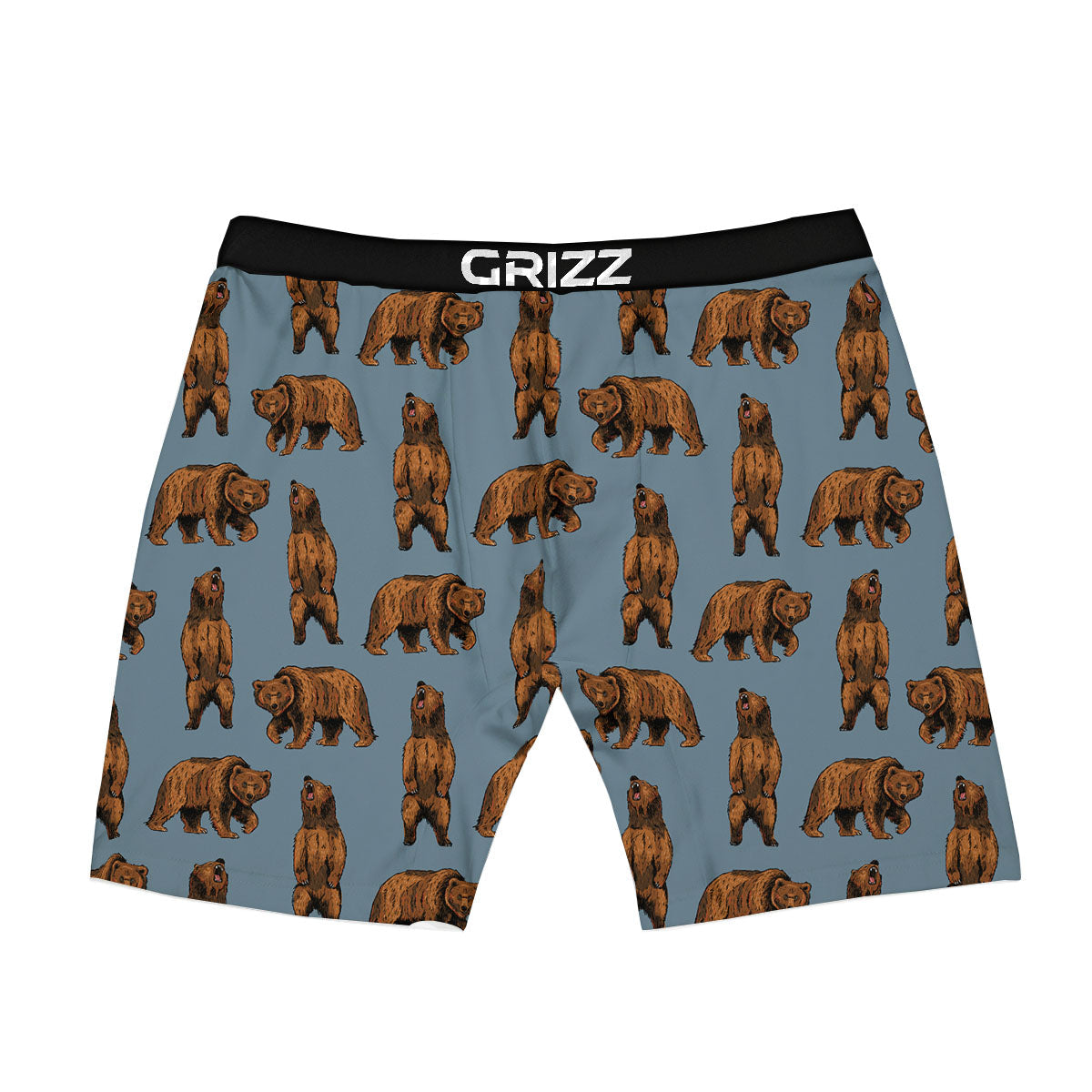 Grizzly Bear Print Pattern Boxer Briefs-grizzshop