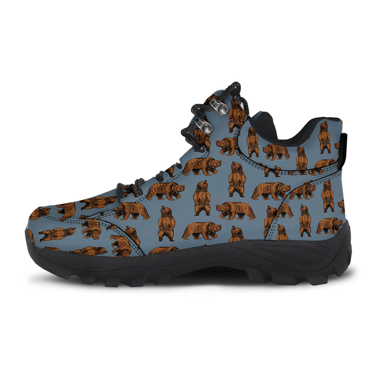 Grizzly Bear Print Pattern Hiking Shoes-grizzshop