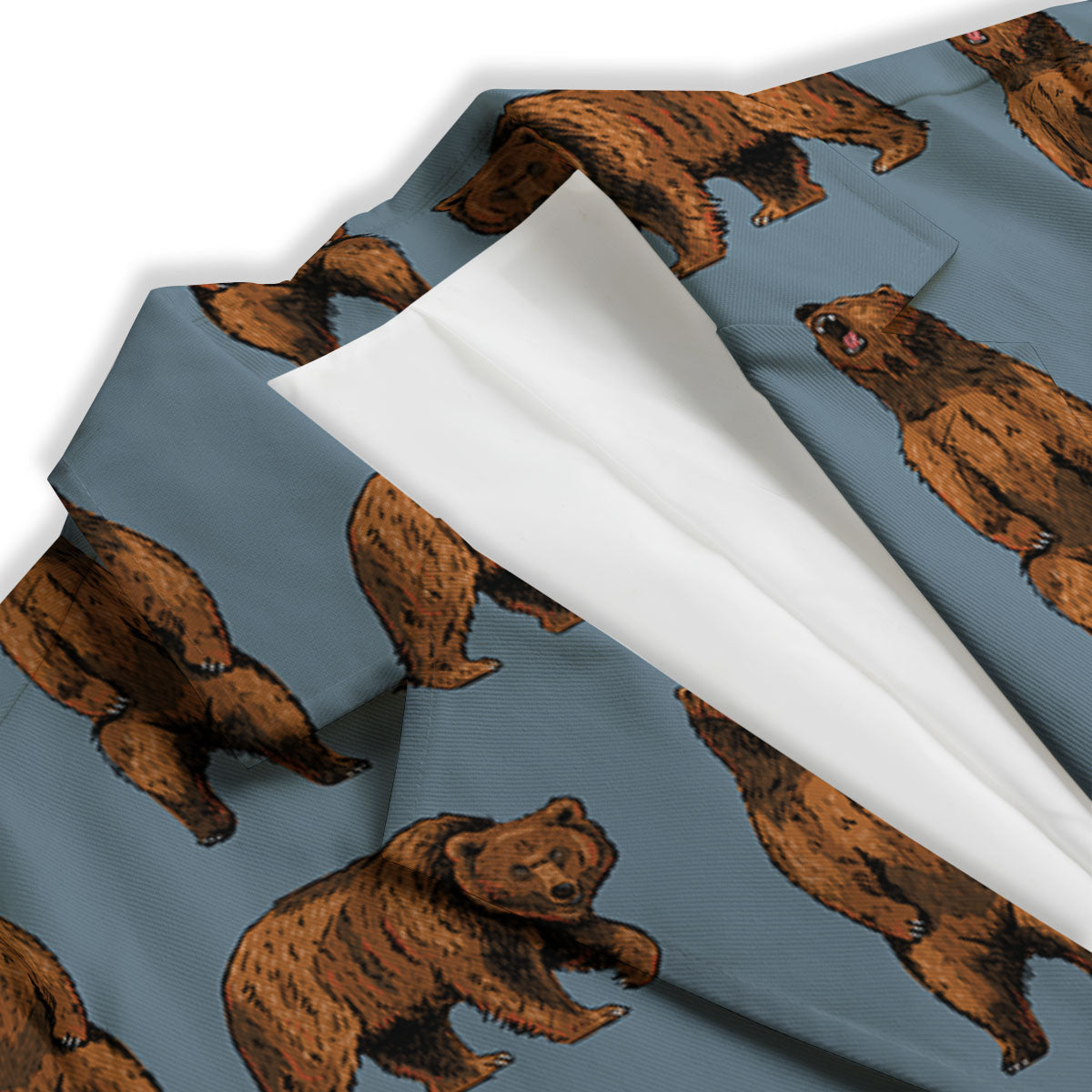 Grizzly Bear Print Pattern Women's Blazer-grizzshop