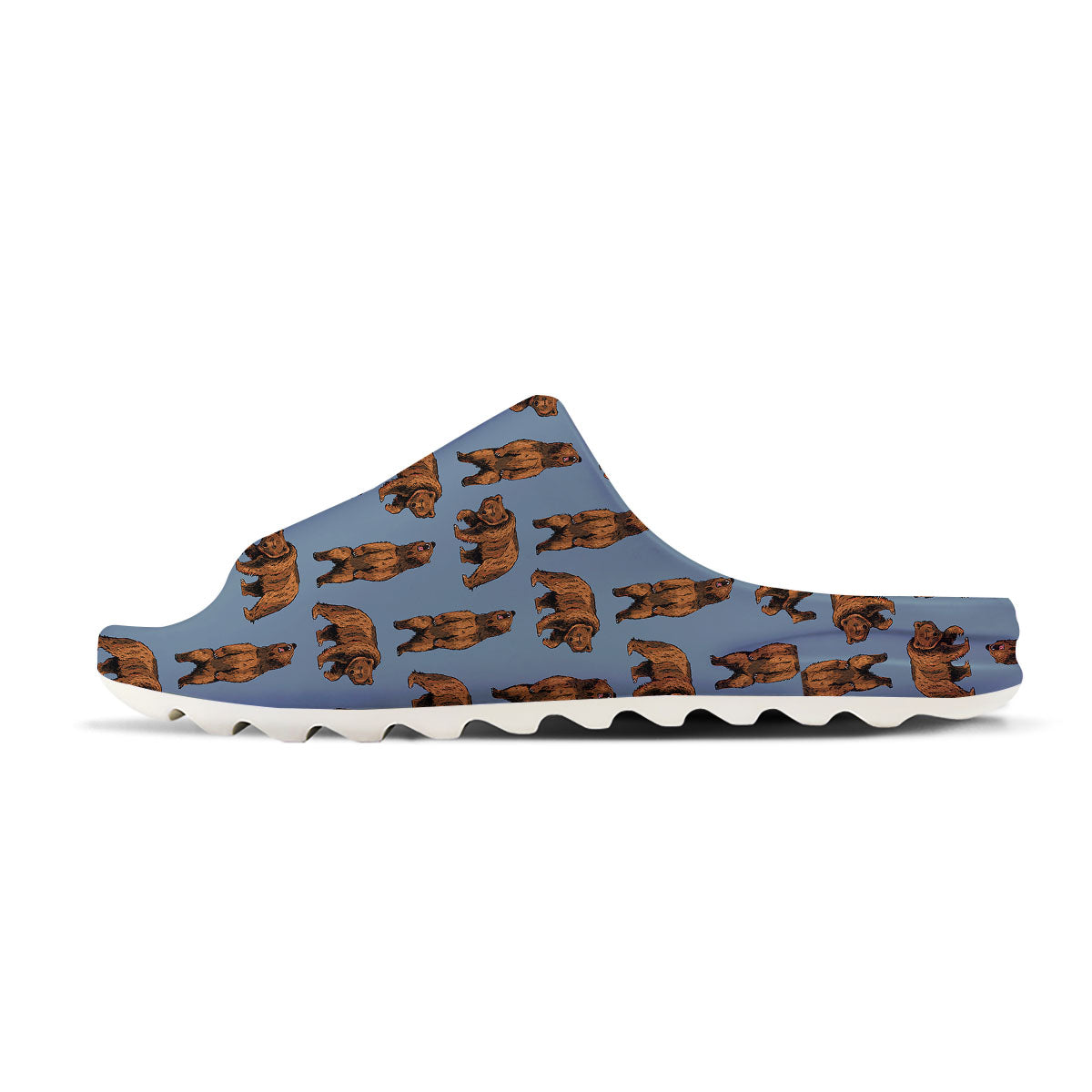 Grizzly Bear Print Pattern Sandals-grizzshop