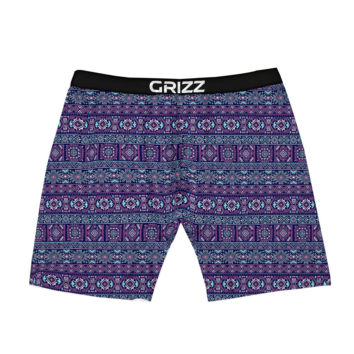 Grunge Trippy Ethnic Aztec Print Boxer Briefs-grizzshop