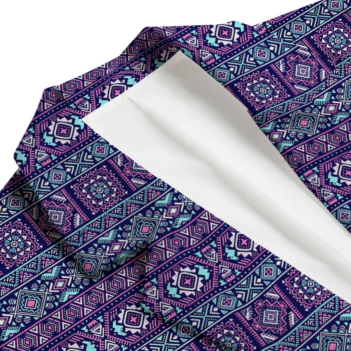 Grunge Trippy Ethnic Aztec Print Men's Blazer-grizzshop