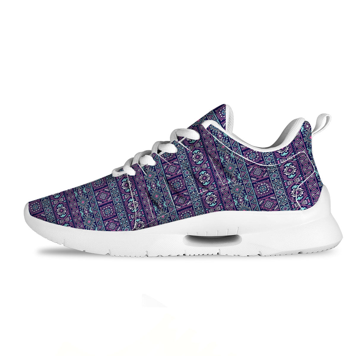 Grunge Trippy Ethnic Aztec Print Tennis Shoes-grizzshop
