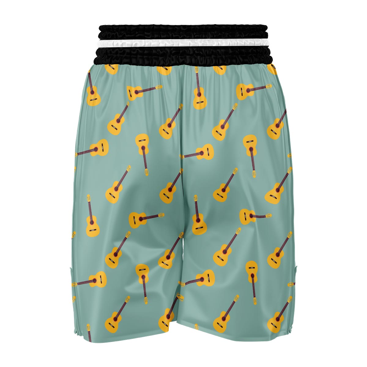 Guitar Print Pattern Boxing Shorts-grizzshop