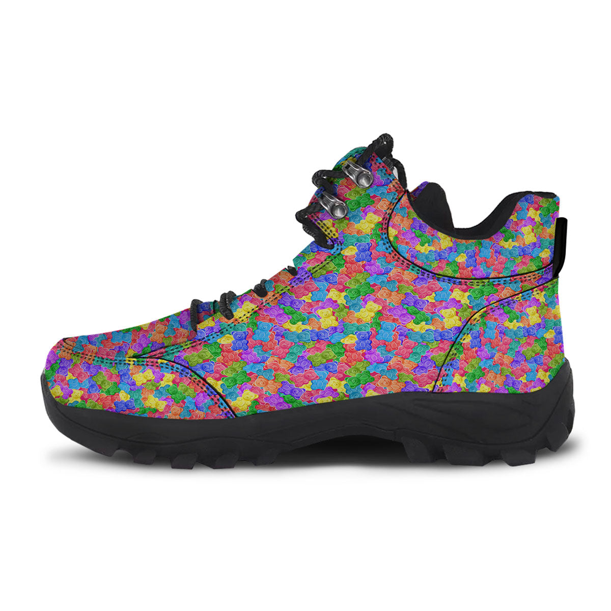 Gummy Bear Colorful Print Hiking Shoes-grizzshop