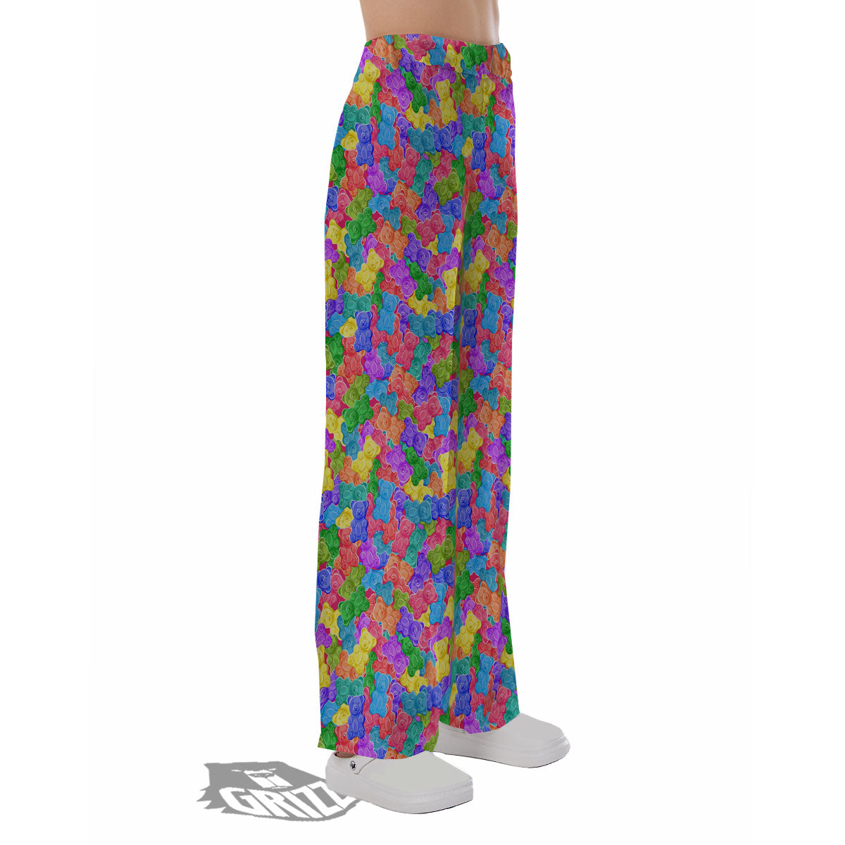 Gummy Bear Colorful Print Pajama Pants-grizzshop