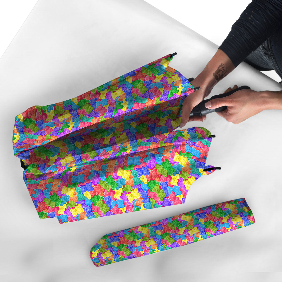 Gummy Bear Colorful Print Umbrella-grizzshop