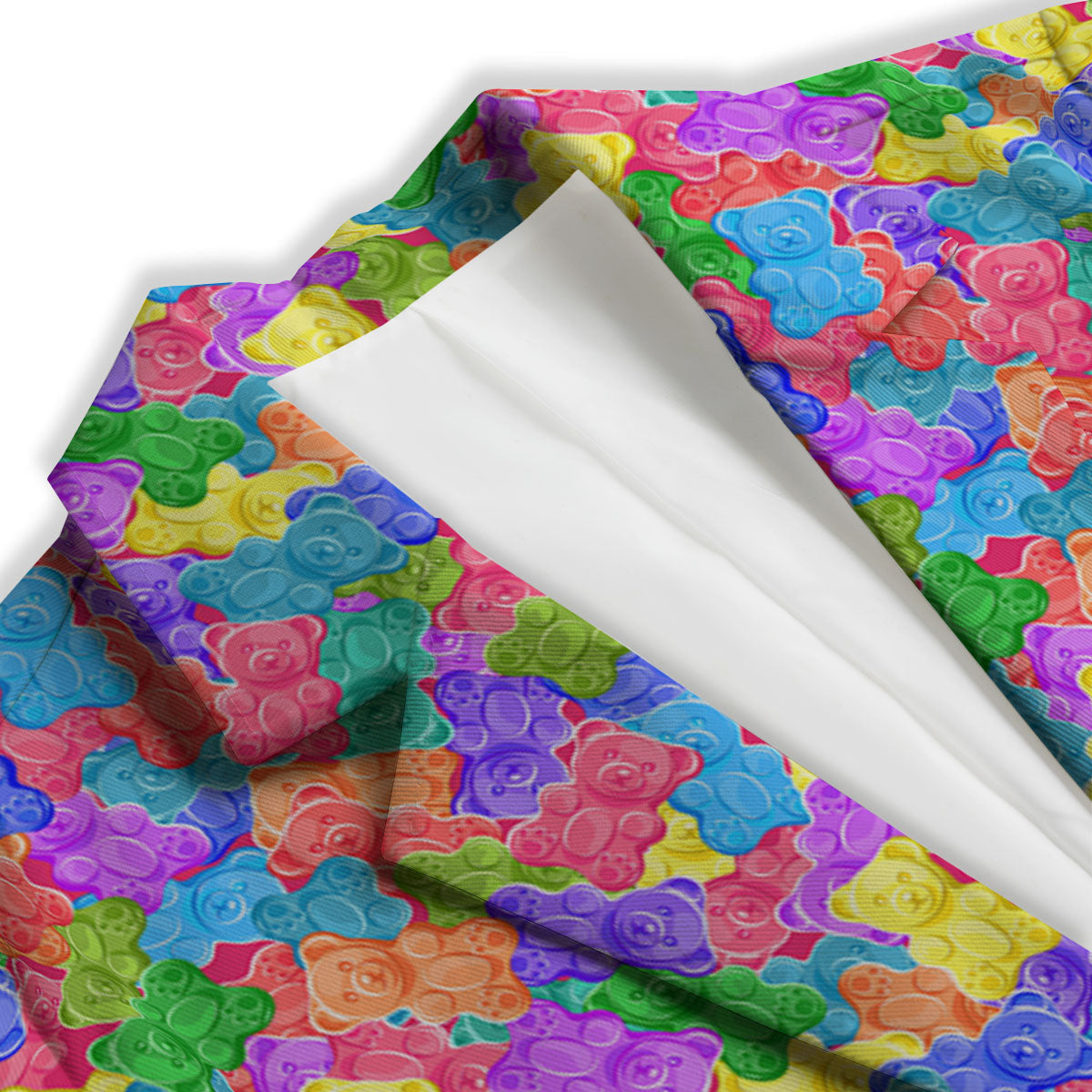 Gummy Bear Colorful Print Women's Blazer-grizzshop