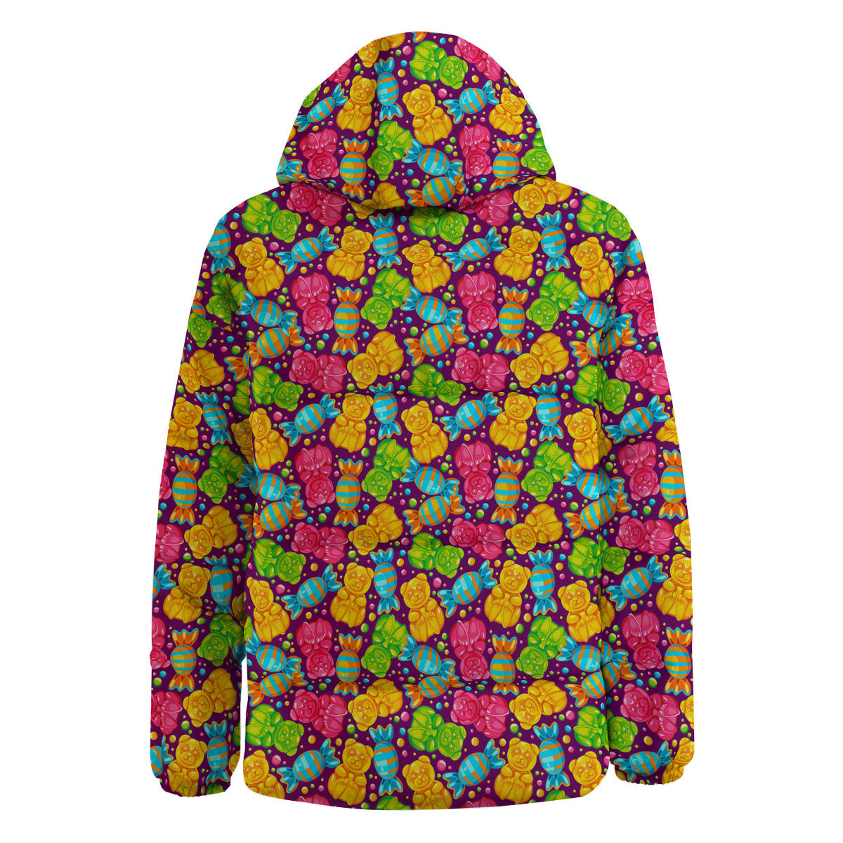 Gummy Colorful Print Down Jacket-grizzshop