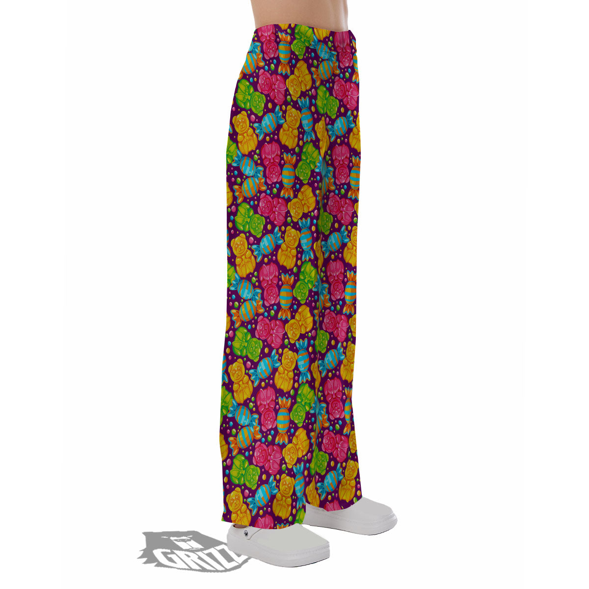 Gummy Colorful Print Pajama Pants-grizzshop
