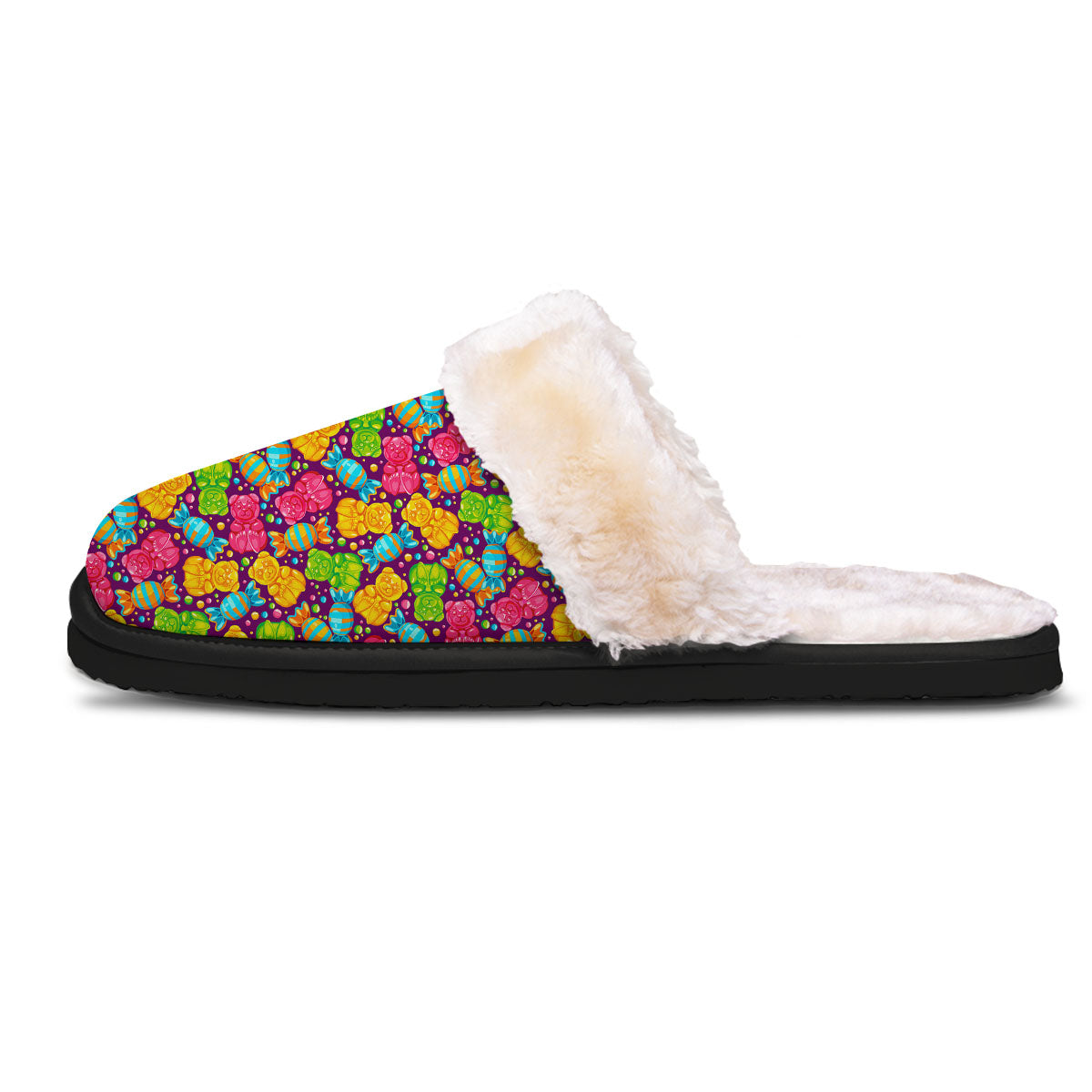 Gummy Colorful Print Slippers-grizzshop