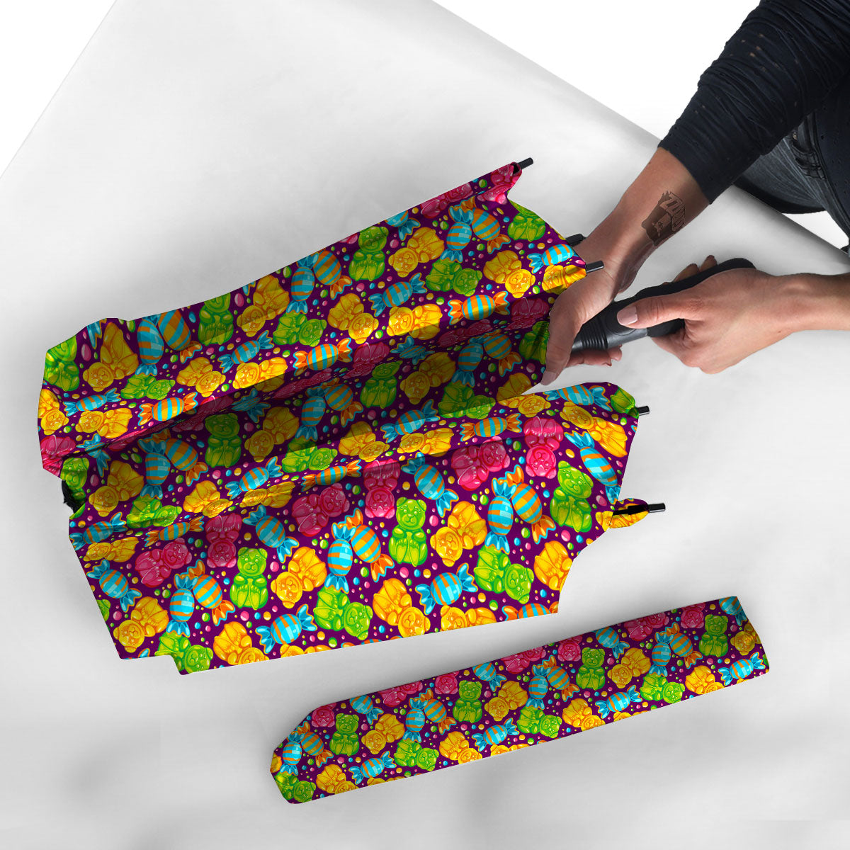 Gummy Colorful Print Umbrella-grizzshop