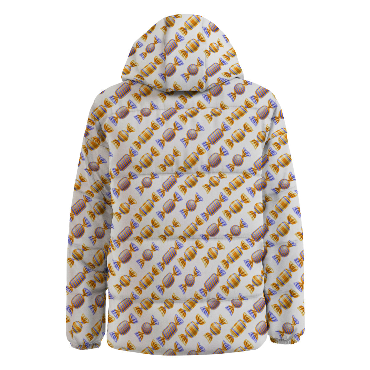 Gummy Yummy Print Pattern Down Jacket-grizzshop