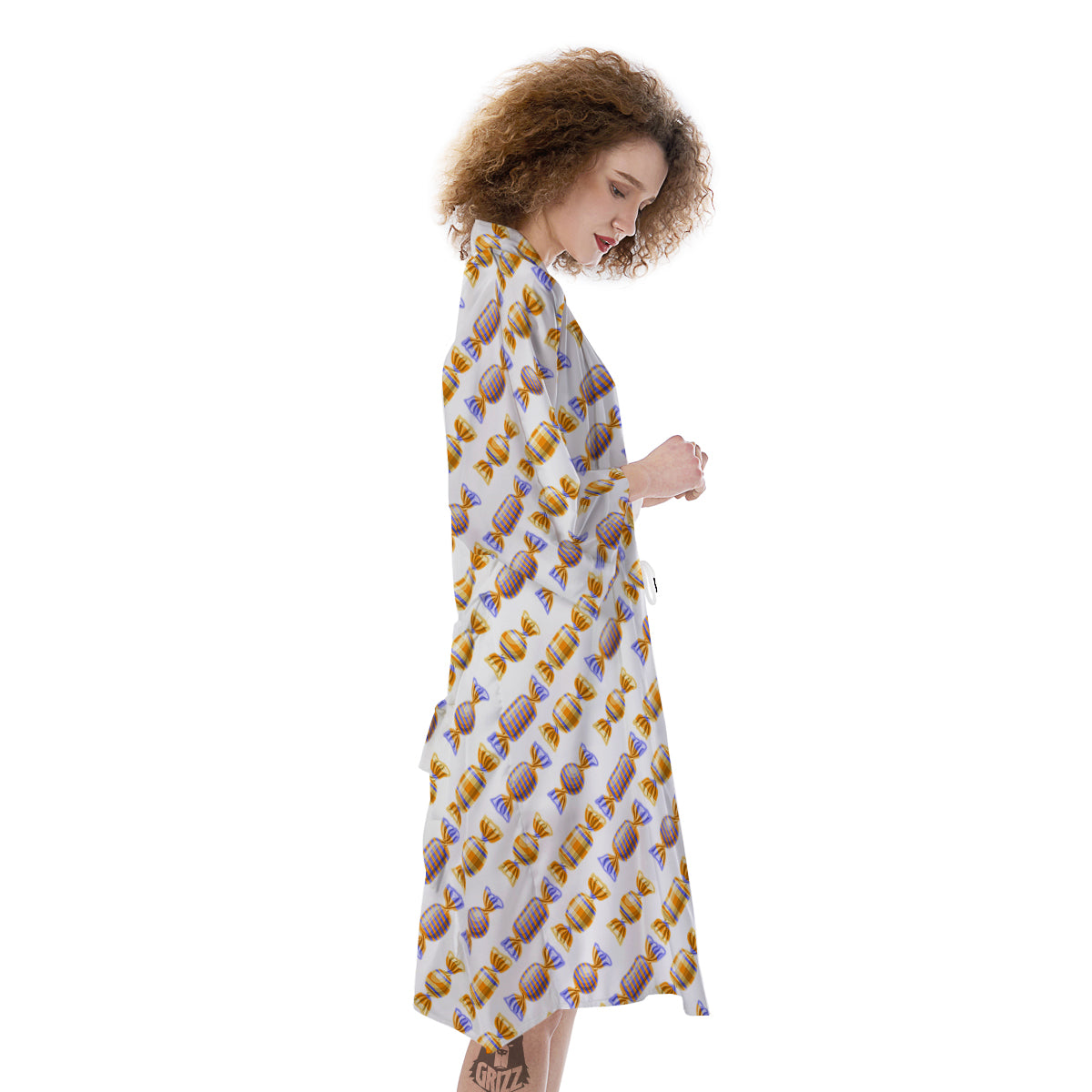 Gummy Yummy Print Pattern Kimono-grizzshop