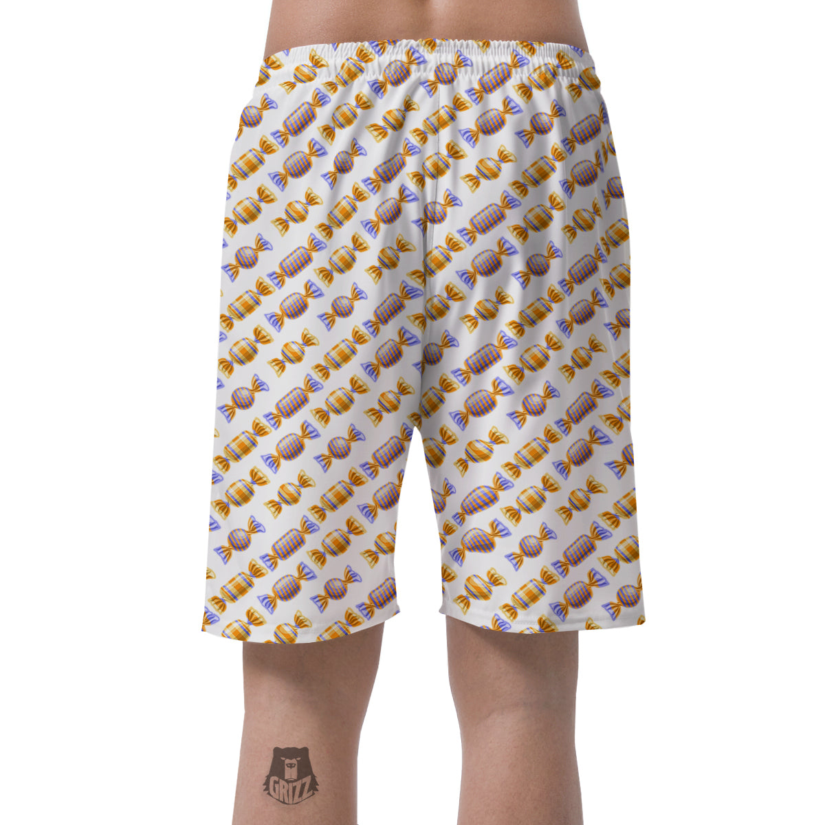 Gummy Yummy Print Pattern Men's Shorts-grizzshop