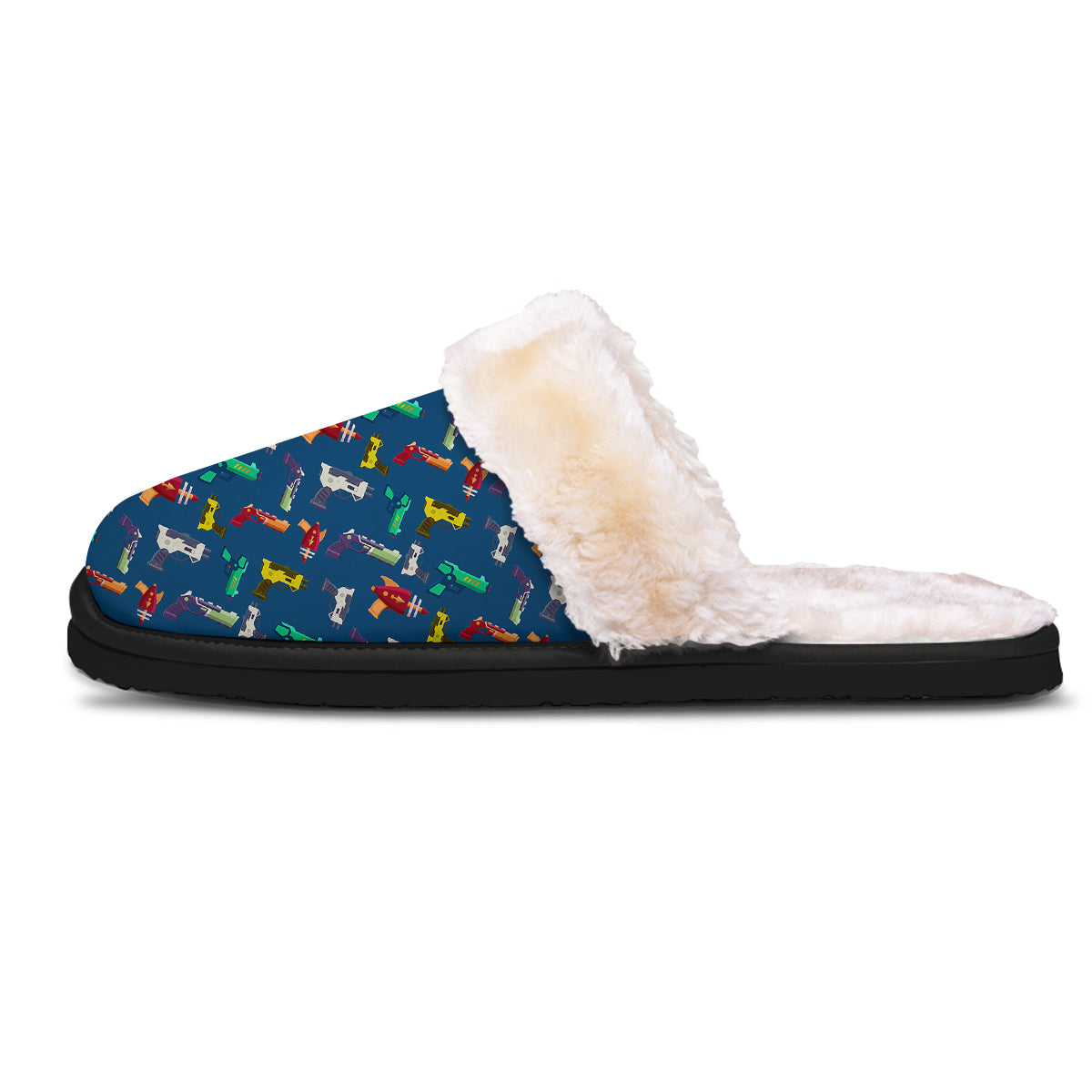 Guns Game Colorful Print Pattern Slippers-grizzshop