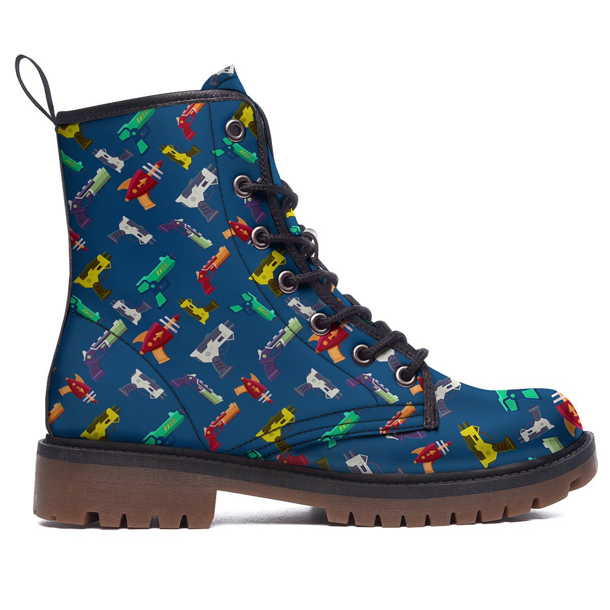 Guns Game Colorful Print Pattern Work Boots-grizzshop