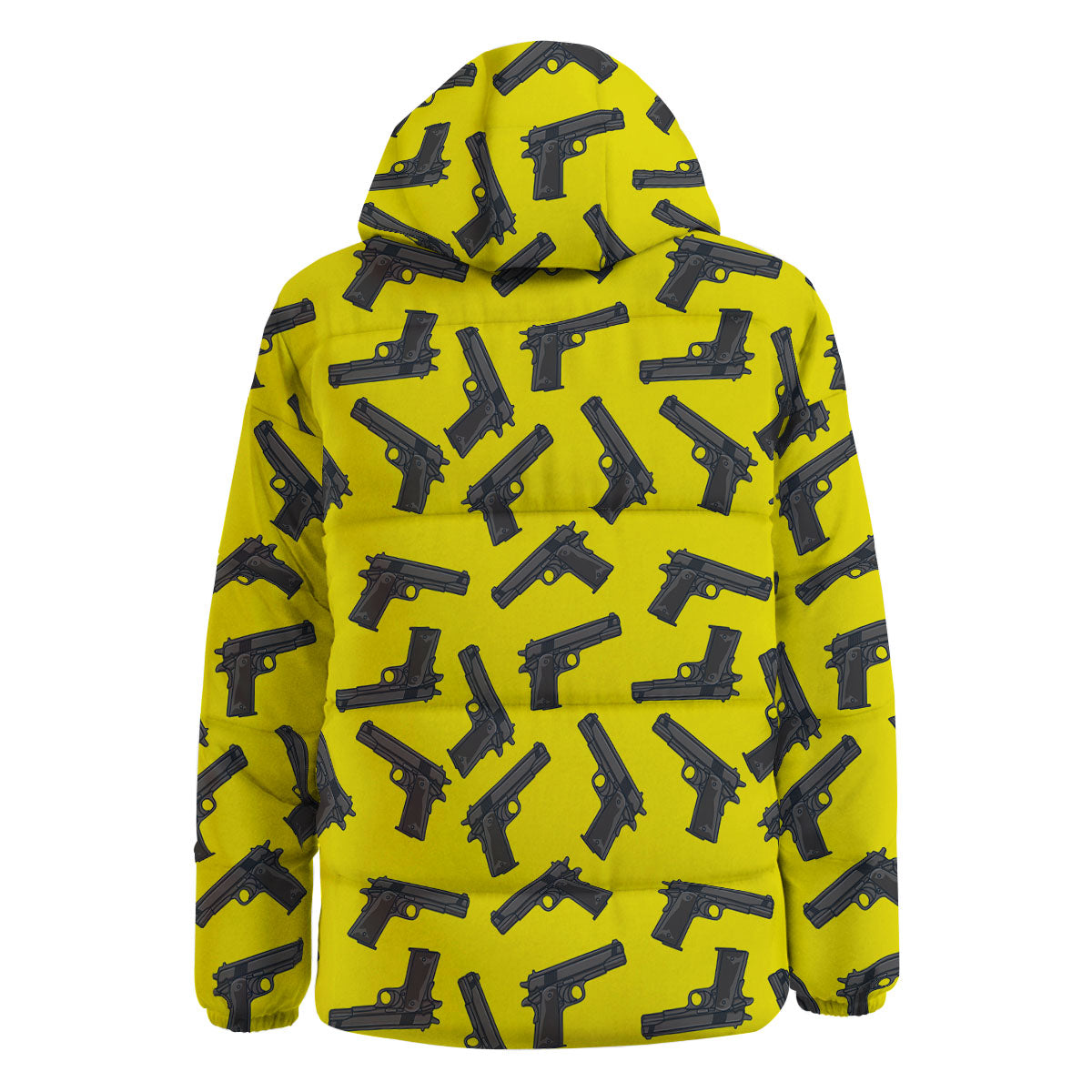 Guns Military Print Pattern Down Jacket-grizzshop