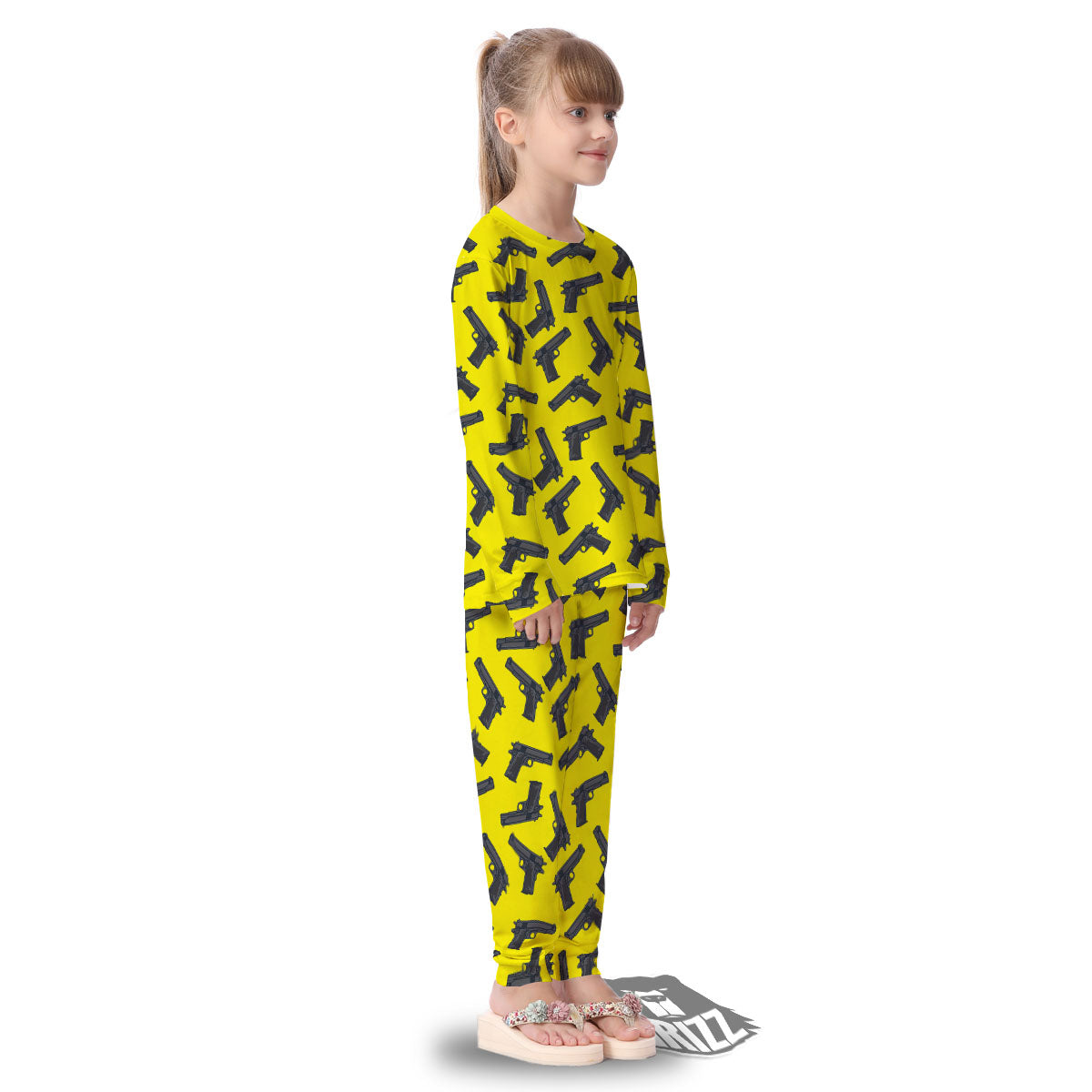 Guns Military Print Pattern Kid's Pajamas-grizzshop