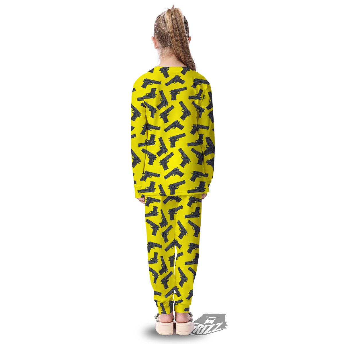 Guns Military Print Pattern Kid's Pajamas-grizzshop