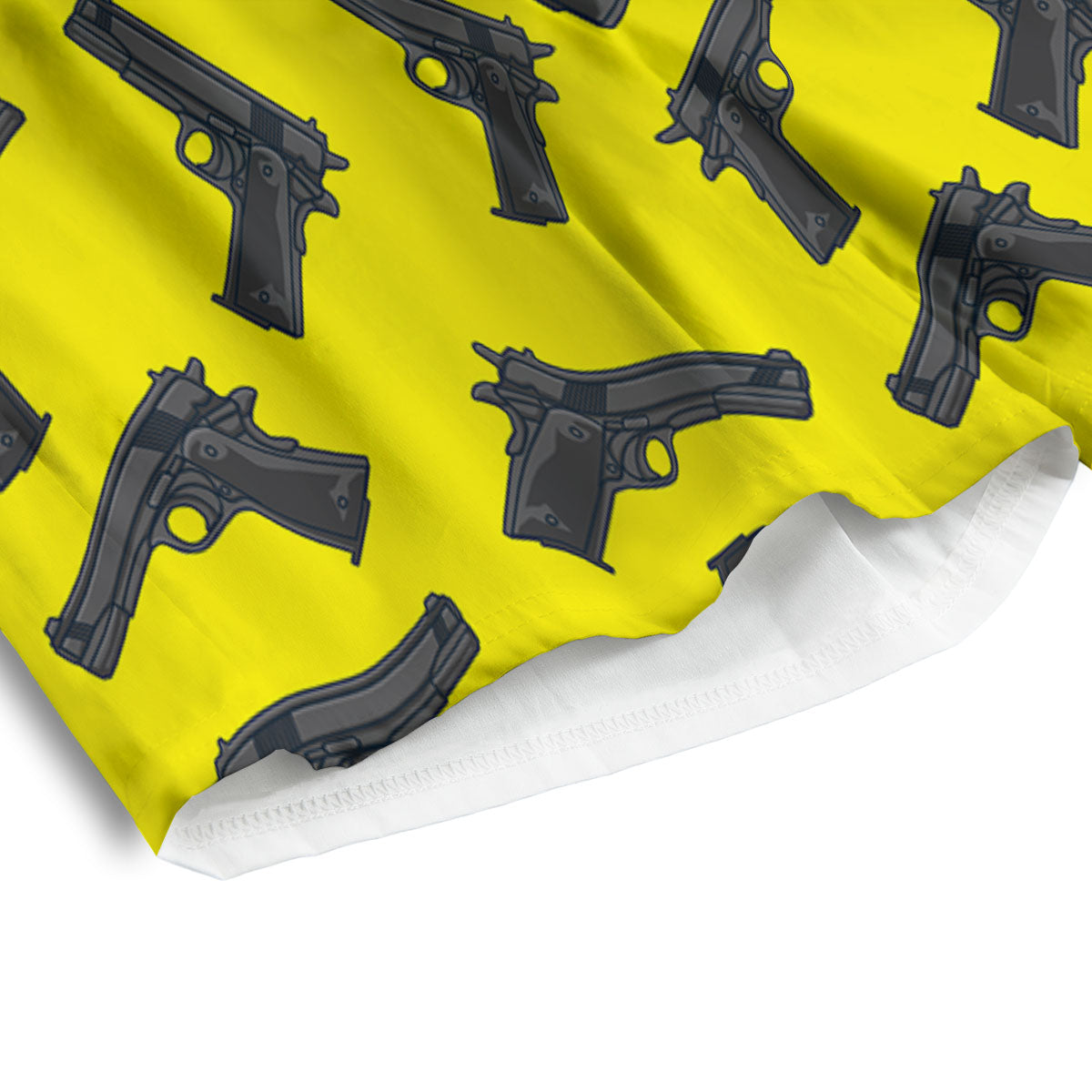 Guns Military Print Pattern Men's Athletic Shorts