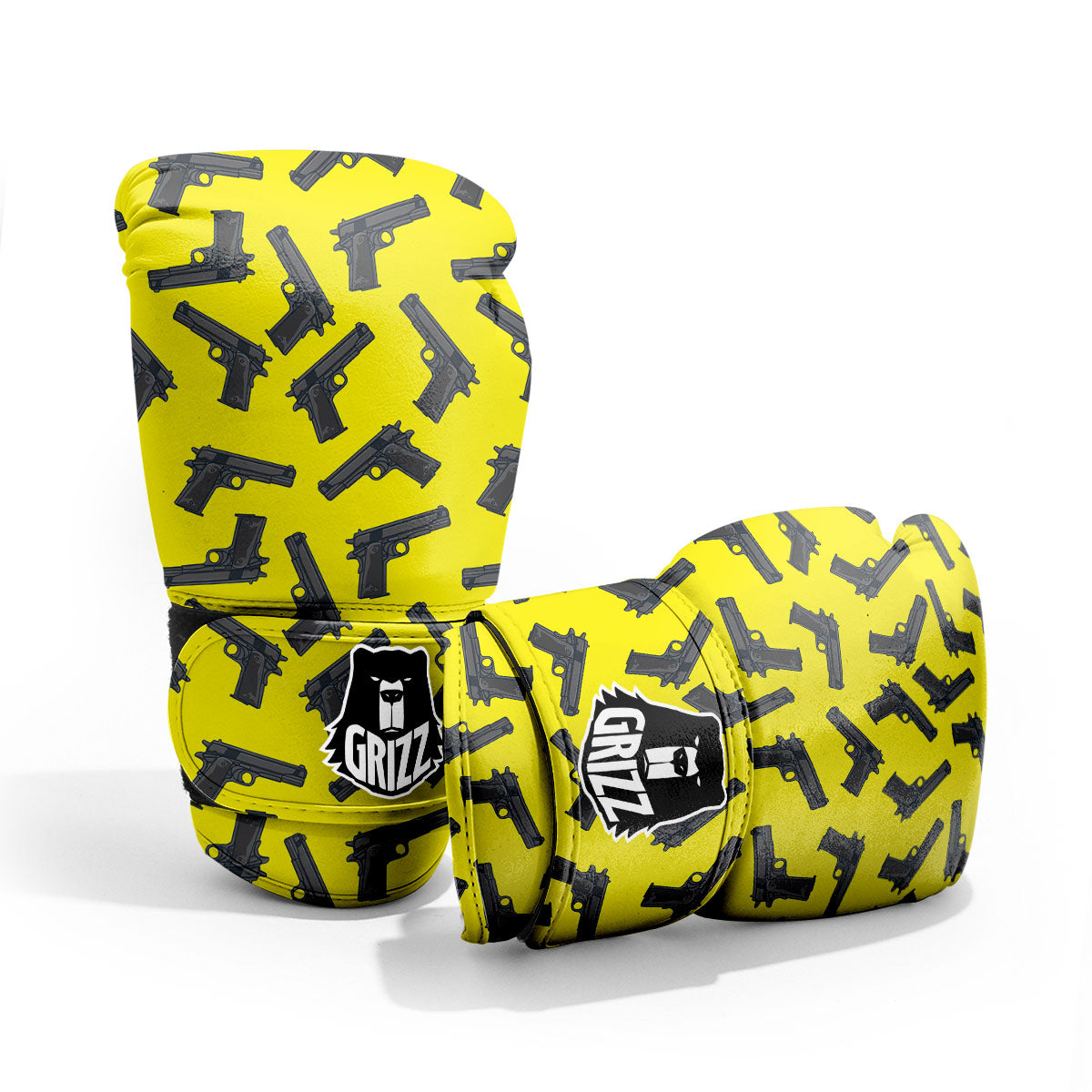 Guns Military Print Pattern Pro Boxing Glove