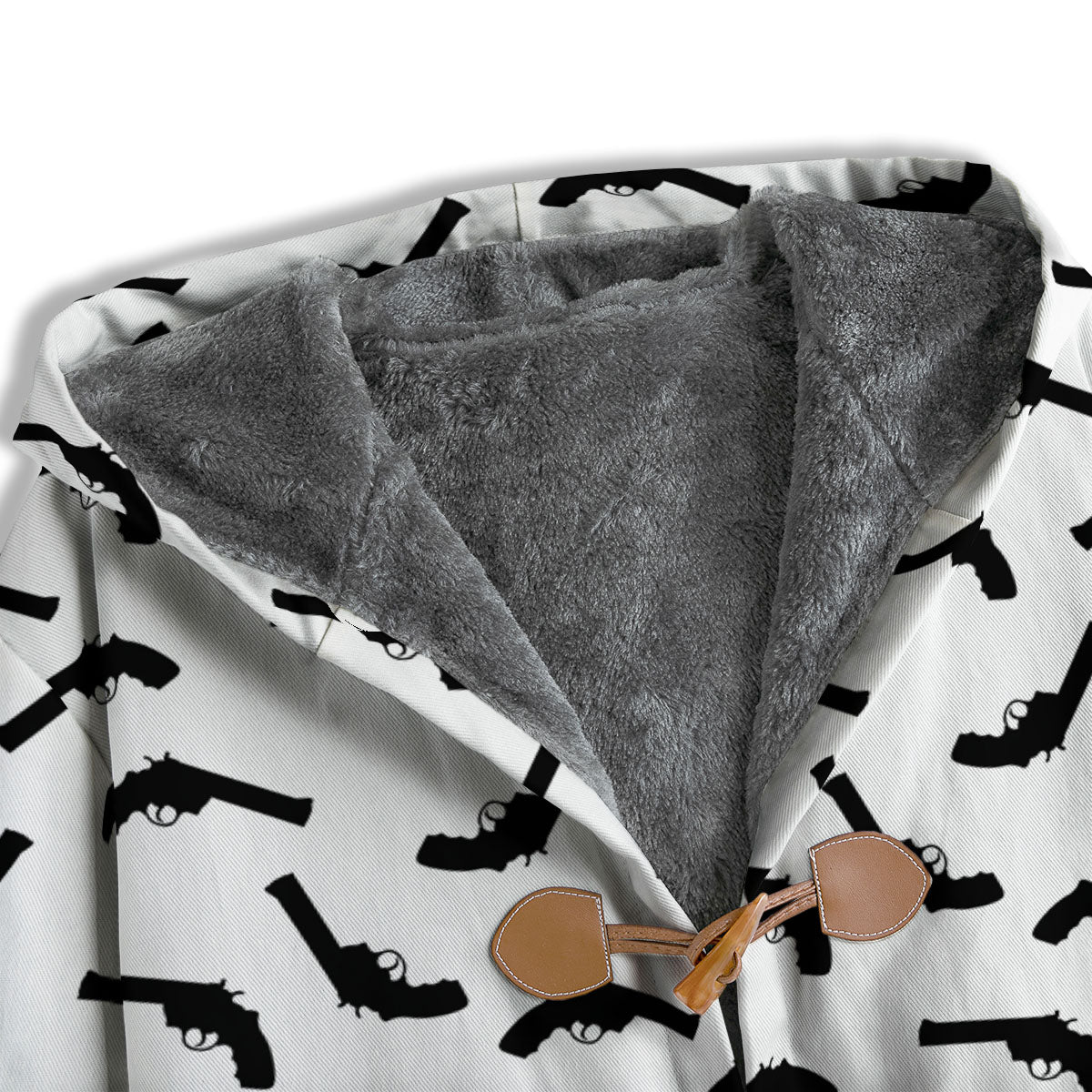Guns White And Black Print Pattern Men's Windbreaker Jacket-grizzshop