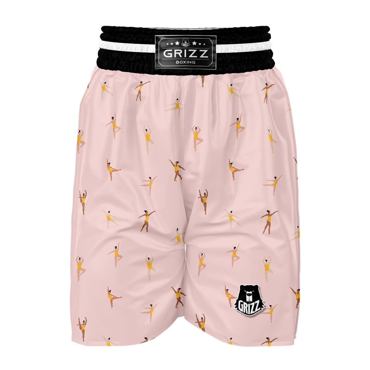 Gymnastics Pattern Print Boxing Shorts-grizzshop