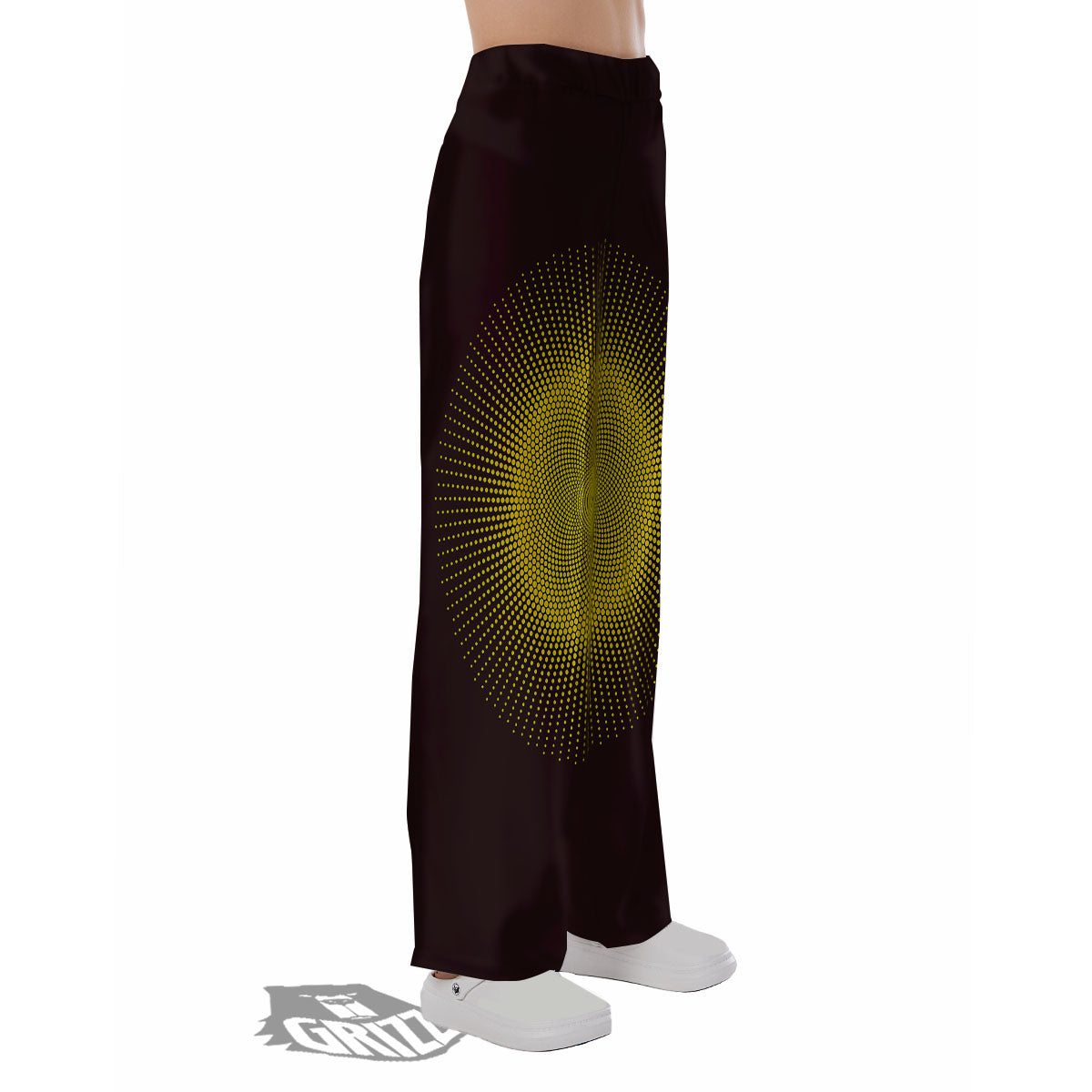 Halftone Sun Dot Print Pajama Pants-grizzshop