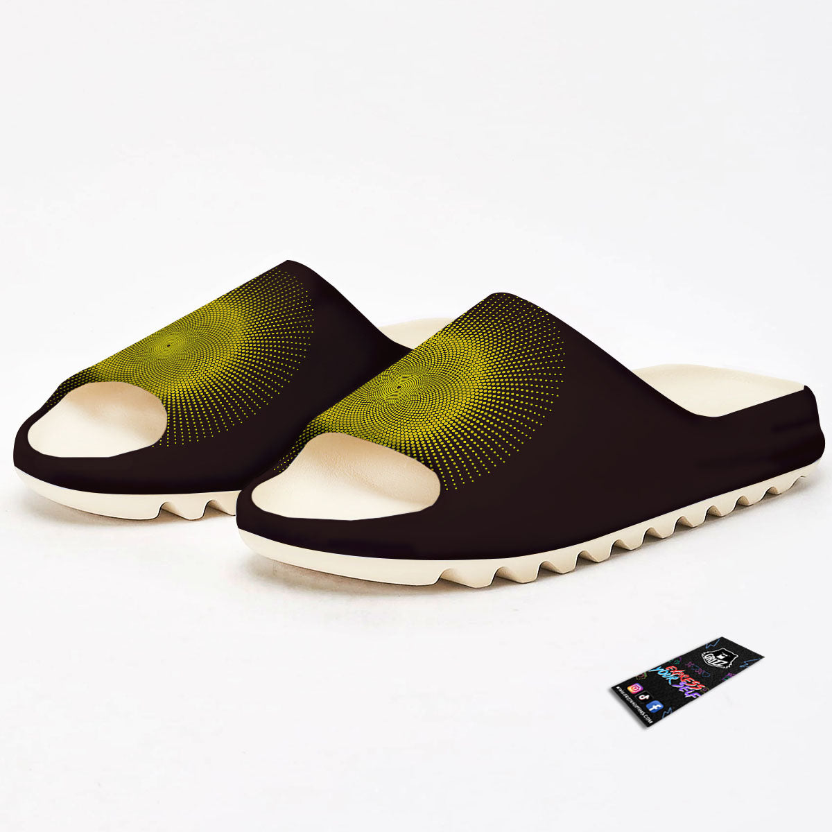 Halftone Sun Dot Print Sandals-grizzshop
