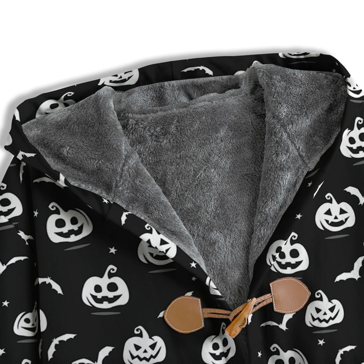 Halloween Bat White And Black Print Men's Windbreaker Jacket-grizzshop