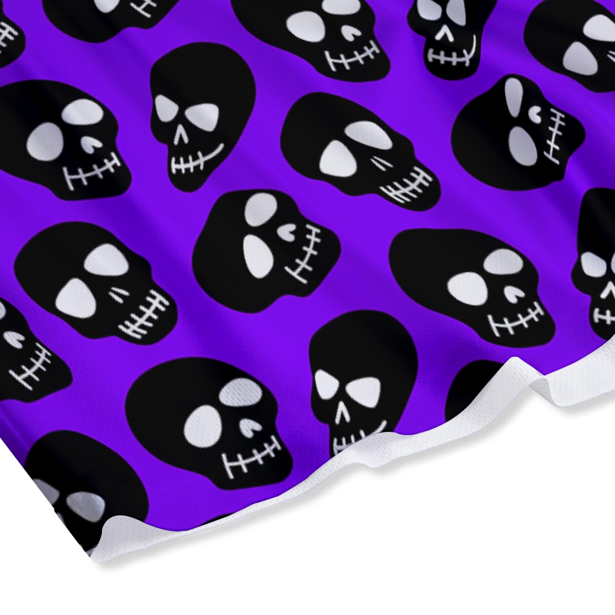 Halloween Black And Purple Print Pattern Mesh Shorts