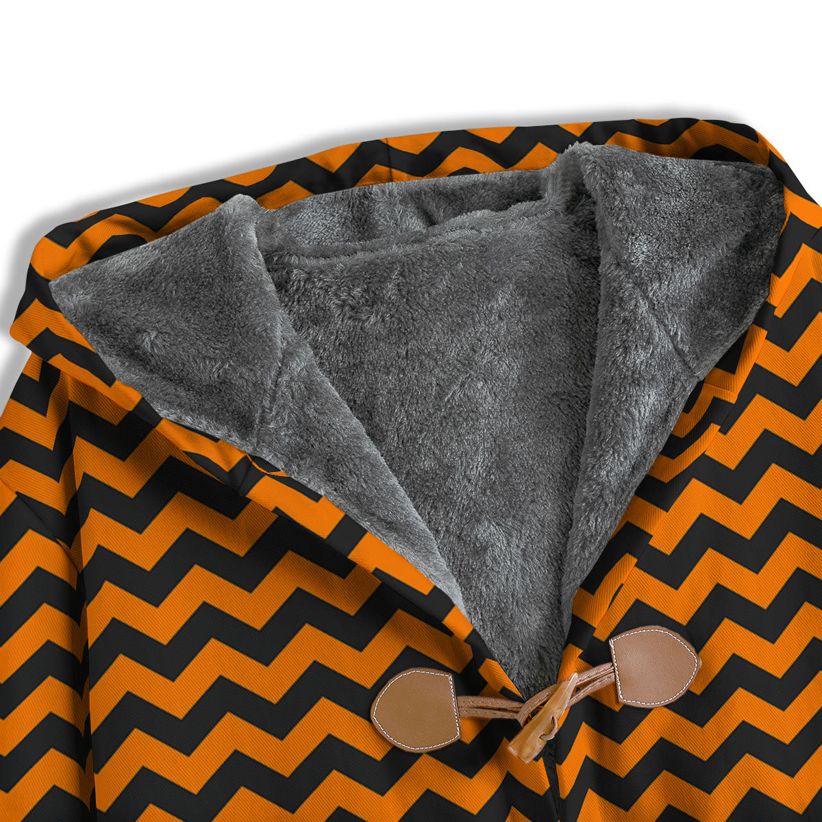 Halloween Chevron Orange Print Pattern Men's Windbreaker Jacket-grizzshop