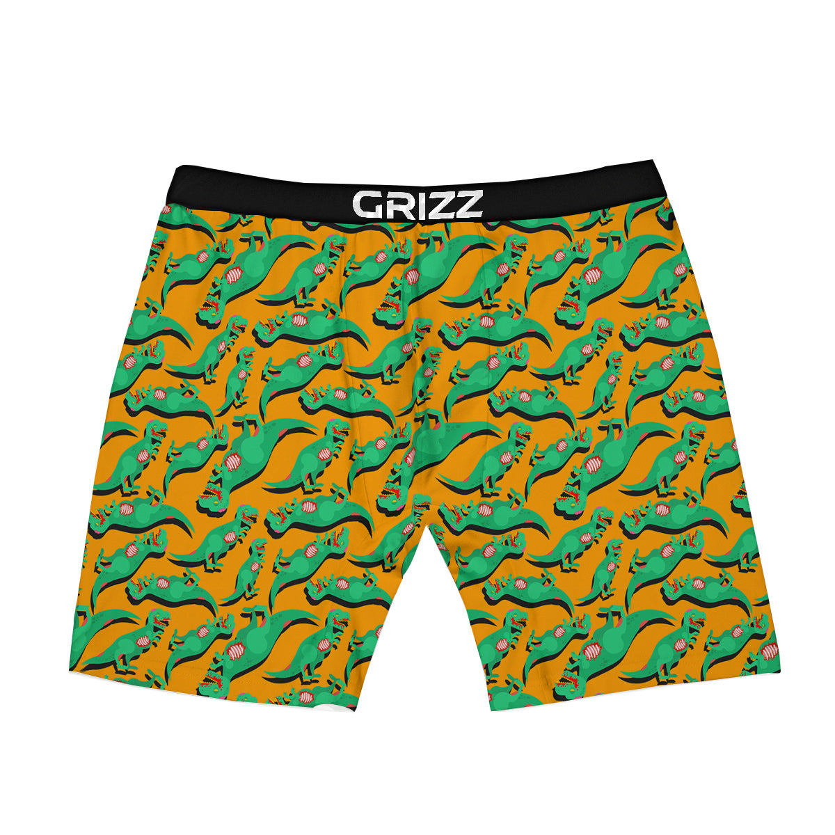 Halloween Cute Dino Print Pattern Boxer Briefs-grizzshop
